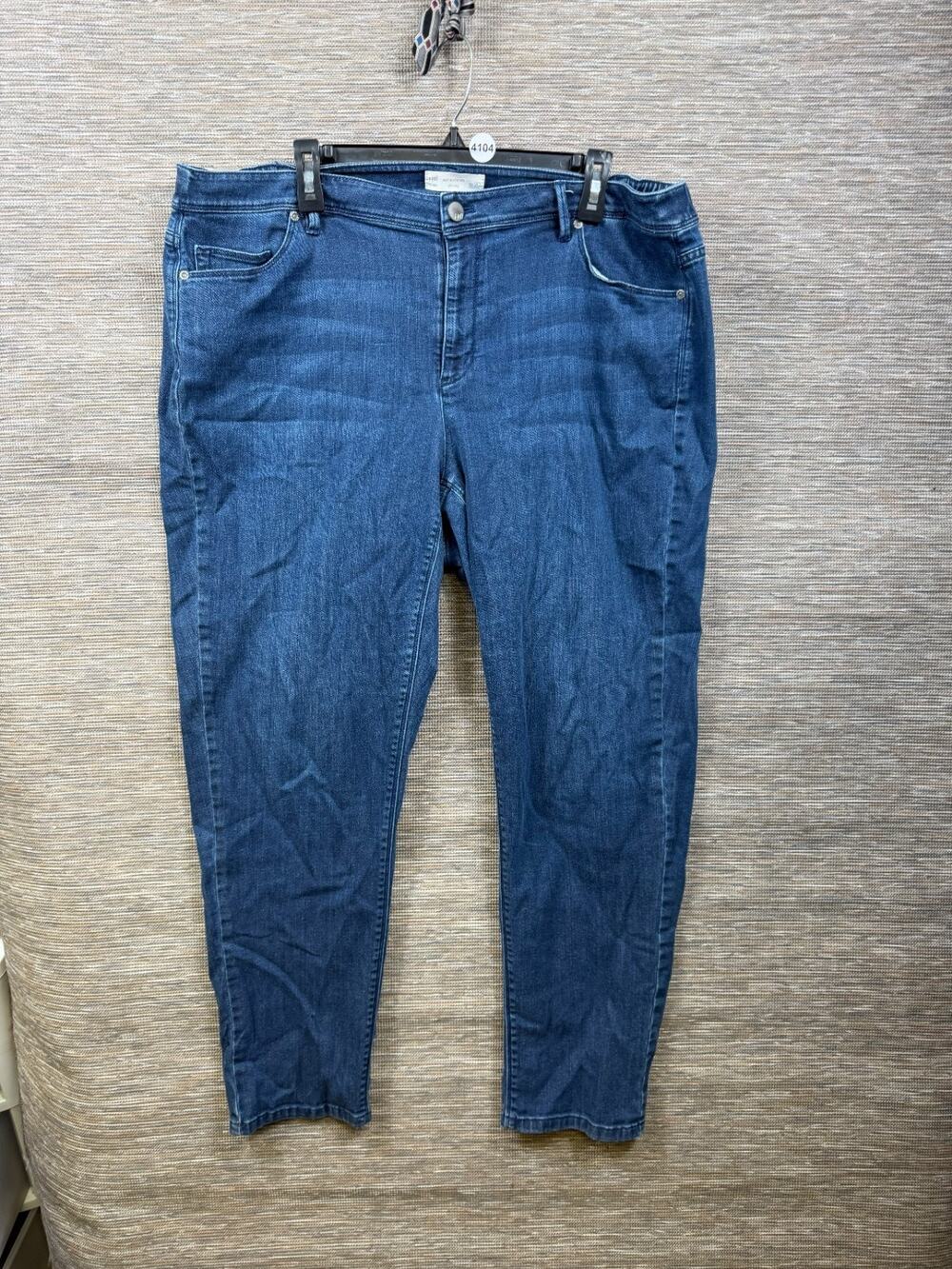 J. Jill Denim Authentic Fit Slim Leg Jeans Womens Size 20 Blue High Rise Stretch